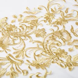 1Pc Embroidery Gold Thread Lace Fabric Applique Handmade Flower Patch Wedding Dress Curtain DIY Repair Accessories