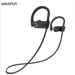 Wavefun XBuds Bluetooth Earphone Wireless Headphones with Ear Hook IPX7 Waterproof Super Bass Sport Earphones Music Gaming Mode