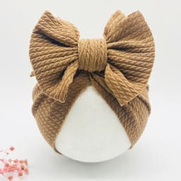 Knotted Hats for Baby Girl Beanie Bow Headband Infant Turban Newborn Head Accessories Winter Hat Warm Bonnet Caps Mother Kids