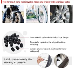 Universal Dustproof Caps Car Tire Valve Stem Caps Bolt-In Car Bike Wheel Tires Valves Tyre Stem Air Caps Auto Accessoires 20PCS