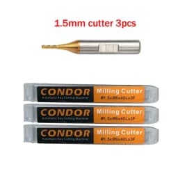 3pcs Milling Cutter Probe 1.0mm 1.5mm 2.0mm 2.5mm for Xhorse CONDOR XC MINI Plus Dolphin XP-005 XP-007 Key Cutting Machine