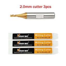 3pcs Milling Cutter Probe 1.0mm 1.5mm 2.0mm 2.5mm for Xhorse CONDOR XC MINI Plus Dolphin XP-005 XP-007 Key Cutting Machine