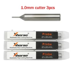 3pcs Milling Cutter Probe 1.0mm 1.5mm 2.0mm 2.5mm for Xhorse CONDOR XC MINI Plus Dolphin XP-005 XP-007 Key Cutting Machine