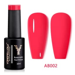 YOKEFELLOW 10ML Gel Nail Polish Sparkle Red Gel Polish Soak Off UV LED Gel Varnish 122 Colors Nail Art Manicure Gifts for Women