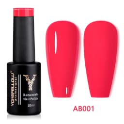 YOKEFELLOW 10ML Gel Nail Polish Sparkle Red Gel Polish Soak Off UV LED Gel Varnish 122 Colors Nail Art Manicure Gifts for Women