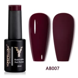 YOKEFELLOW 10ML Gel Nail Polish Sparkle Red Gel Polish Soak Off UV LED Gel Varnish 122 Colors Nail Art Manicure Gifts for Women
