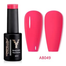 YOKEFELLOW 10ML Gel Nail Polish Sparkle Red Gel Polish Soak Off UV LED Gel Varnish 122 Colors Nail Art Manicure Gifts for Women