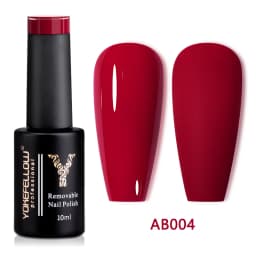 YOKEFELLOW 10ML Gel Nail Polish Sparkle Red Gel Polish Soak Off UV LED Gel Varnish 122 Colors Nail Art Manicure Gifts for Women