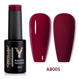 YOKEFELLOW 10ML Gel Nail Polish Sparkle Red Gel Polish Soak Off UV LED Gel Varnish 122 Colors Nail Art Manicure Gifts for Women