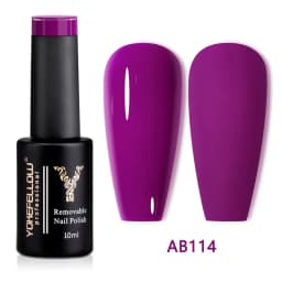 YOKEFELLOW 10ML Gel Nail Polish Sparkle Red Gel Polish Soak Off UV LED Gel Varnish 122 Colors Nail Art Manicure Gifts for Women