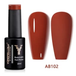 YOKEFELLOW 10ML Gel Nail Polish Sparkle Red Gel Polish Soak Off UV LED Gel Varnish 122 Colors Nail Art Manicure Gifts for Women