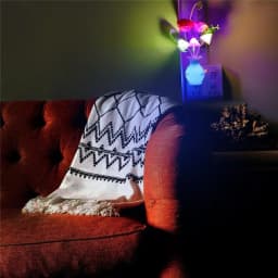 0.5W LED Night Light With Auto Sensor Energy Saving Rose Flower Mushroom Plug In Lamp For Bedroom Bathroom Living Room Kitchen