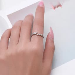 Modian New 925 Sterling Silver Minimalist Clear Zirconia Stackable Ring For Women Anniversary Wedding Band Simple Fine Jewelry