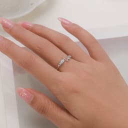 Modian New 925 Sterling Silver Minimalist Clear Zirconia Stackable Ring For Women Anniversary Wedding Band Simple Fine Jewelry