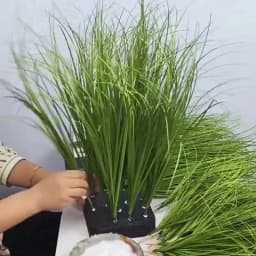 Fake Plant Simulated Onion Grass Diy Pseudograss Garden Decoration Plant Pot Fairy Garden Miniatures Home Decoration