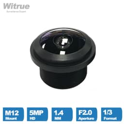 Fisheye Lens 1.4mm 1.78mm HD 5MP 210 / 200 Degree MTV M12 X 0.5 Mount 650nm Filter For CCTV Car Camera Security Cameras