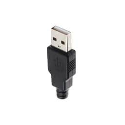 2.0 USB Type A Male 2.0 USB Socket Connector With Black Plastic Cover Solder Type 4 Pin Plug DIY Connector