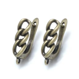 DIY Hollow Earrings Clasps Hooks for Woman Handmade Jewelry Findings Making Accessories Antique Bronze/Gold Color