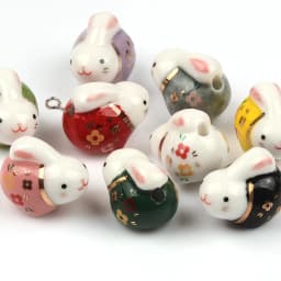 20x14mm Lovely Rabbit Pottery Beads Cartoon Animals Ceramic Beads Pendant Loose Porcelain Beads For Jewelry Making Accessories