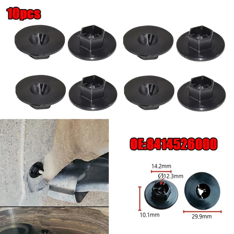 10X Car Fender Liner Mud Guard Nut Plug For Hyundai Elantra AD Tucson Santa Fe Solaris Kia Sedona Soul Optima Cadenza 8414526000