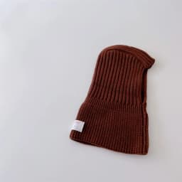 MILANCEL Baby Knitted Hooded Scarf Warm Solid Color One Piece Scarf and Caps for Infant Kids Accessories