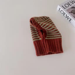 MILANCEL Baby Knitted Hooded Scarf Warm Solid Color One Piece Scarf and Caps for Infant Kids Accessories