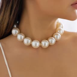 Elegant Irregular Imitation Pearl Choker Necklace Women Bride Multilayer Clavicle Chain Aesthetic Neck Jewelry Wed Accessories