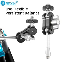 BEXIN Professional Magic Arm Clip Pea Clip Mount Adapter 1/4" Screw for Camera Phone Live LED Light Microphone Bracket Clip
