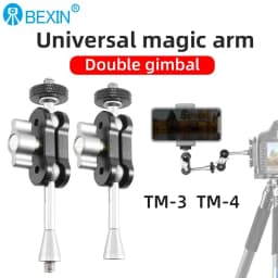 BEXIN Professional Magic Arm Clip Pea Clip Mount Adapter 1/4" Screw for Camera Phone Live LED Light Microphone Bracket Clip