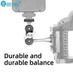 BEXIN Professional Magic Arm Clip Pea Clip Mount Adapter 1/4" Screw for Camera Phone Live LED Light Microphone Bracket Clip