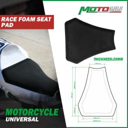 1PC Pre-Cut Universal Motorcycle Foam Seat Race Fairing Square Seats Pad Adhesive Racing Parts For KAWASAKI For YAMAHA For Honda