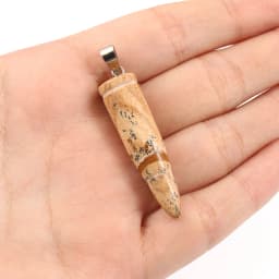 Natural Stone Picture Jasper Beads Round Heart Handmade DIY Loose Spacer Bead For Jewelry Making DIY Charms Bracelet Accessories