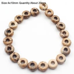 Natural Stone Picture Jasper Beads Round Heart Handmade DIY Loose Spacer Bead For Jewelry Making DIY Charms Bracelet Accessories