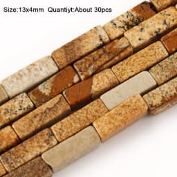 Natural Stone Picture Jasper Beads Round Heart Handmade DIY Loose Spacer Bead For Jewelry Making DIY Charms Bracelet Accessories