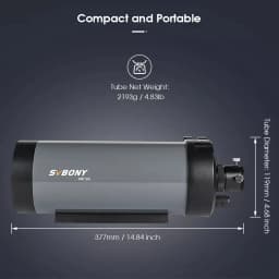 Svbony MK105 Telescope OTA Portable Design for Lunar Planetary Observations and Photography MK105 Maksutov Cassegrain