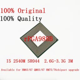 Core i5-2540M i5 2540M SR044 2.6GHz Dual-Core Quad-Thread CPU Processor 3M 35W Socket G2 / rPGA988B