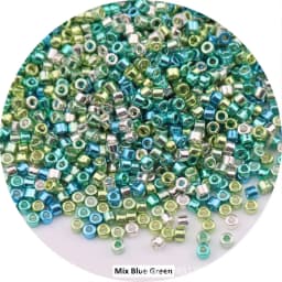 365pcs 2mm Japanese Metallic Bronze Cylindrical Glass Beads 10/0 Loose Spacer Seed Beads for Needlework Jewelry Making Sewing
