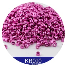 365pcs 2mm Japanese Metallic Bronze Cylindrical Glass Beads 10/0 Loose Spacer Seed Beads for Needlework Jewelry Making Sewing