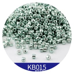 365pcs 2mm Japanese Metallic Bronze Cylindrical Glass Beads 10/0 Loose Spacer Seed Beads for Needlework Jewelry Making Sewing