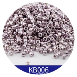 365pcs 2mm Japanese Metallic Bronze Cylindrical Glass Beads 10/0 Loose Spacer Seed Beads for Needlework Jewelry Making Sewing