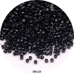 365pcs 2mm Japanese Metallic Bronze Cylindrical Glass Beads 10/0 Loose Spacer Seed Beads for Needlework Jewelry Making Sewing