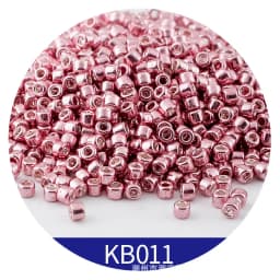 365pcs 2mm Japanese Metallic Bronze Cylindrical Glass Beads 10/0 Loose Spacer Seed Beads for Needlework Jewelry Making Sewing