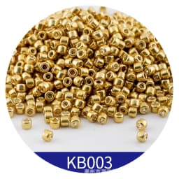 365pcs 2mm Japanese Metallic Bronze Cylindrical Glass Beads 10/0 Loose Spacer Seed Beads for Needlework Jewelry Making Sewing