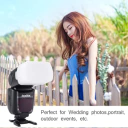Flash Diffuser for Canon 580EX II for Godox V850/860ii/TT685/600 for Yongnuo YN-560/565