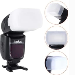 Flash Diffuser for Canon 580EX II for Godox V850/860ii/TT685/600 for Yongnuo YN-560/565