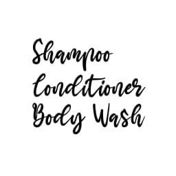 Shampoo Conditioner Body Wash Quotes Shower Bottle Stickers Bathroom Labels Vinyl Art Decals Shower Room Decor