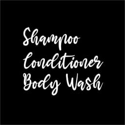 Shampoo Conditioner Body Wash Quotes Shower Bottle Stickers Bathroom Labels Vinyl Art Decals Shower Room Decor