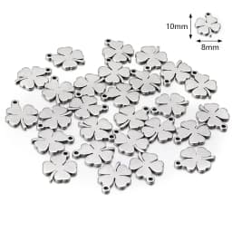 10pcs Stainless Steel Styles Charms Ornamen Charm Pendants for Necklace Bracelet Earring Diy Jewelry Handmade Craft Accessories