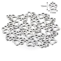 10pcs Stainless Steel Styles Charms Ornamen Charm Pendants for Necklace Bracelet Earring Diy Jewelry Handmade Craft Accessories
