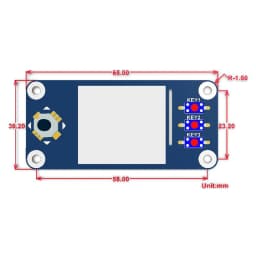 1.3 Inch Raspberry Pi 4 SPI LCD Display HAT 240x240 Pixels SPI Interface with Embedded Controller IPS Screen for Raspberry Pi 3
